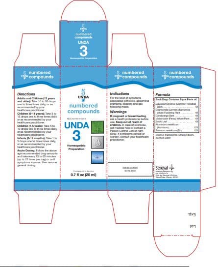 UNDA #3 Label
