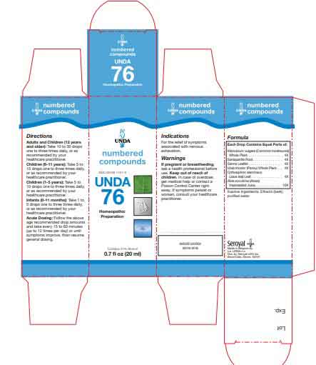 UNDA #76 Label