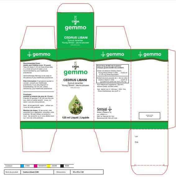 UNDA Cedrus Libani Label