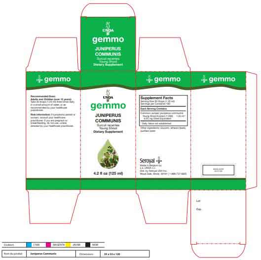 UNDA Juniperus Communis Label