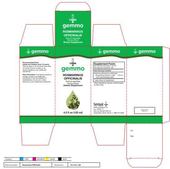 UNDA Rosmarinus Officinalis Label