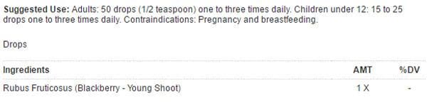 UNDA Rubus Fruticosus