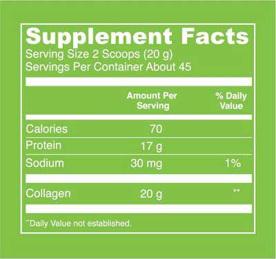 Vital Proteins Beef Gelatin Powder Ingredients