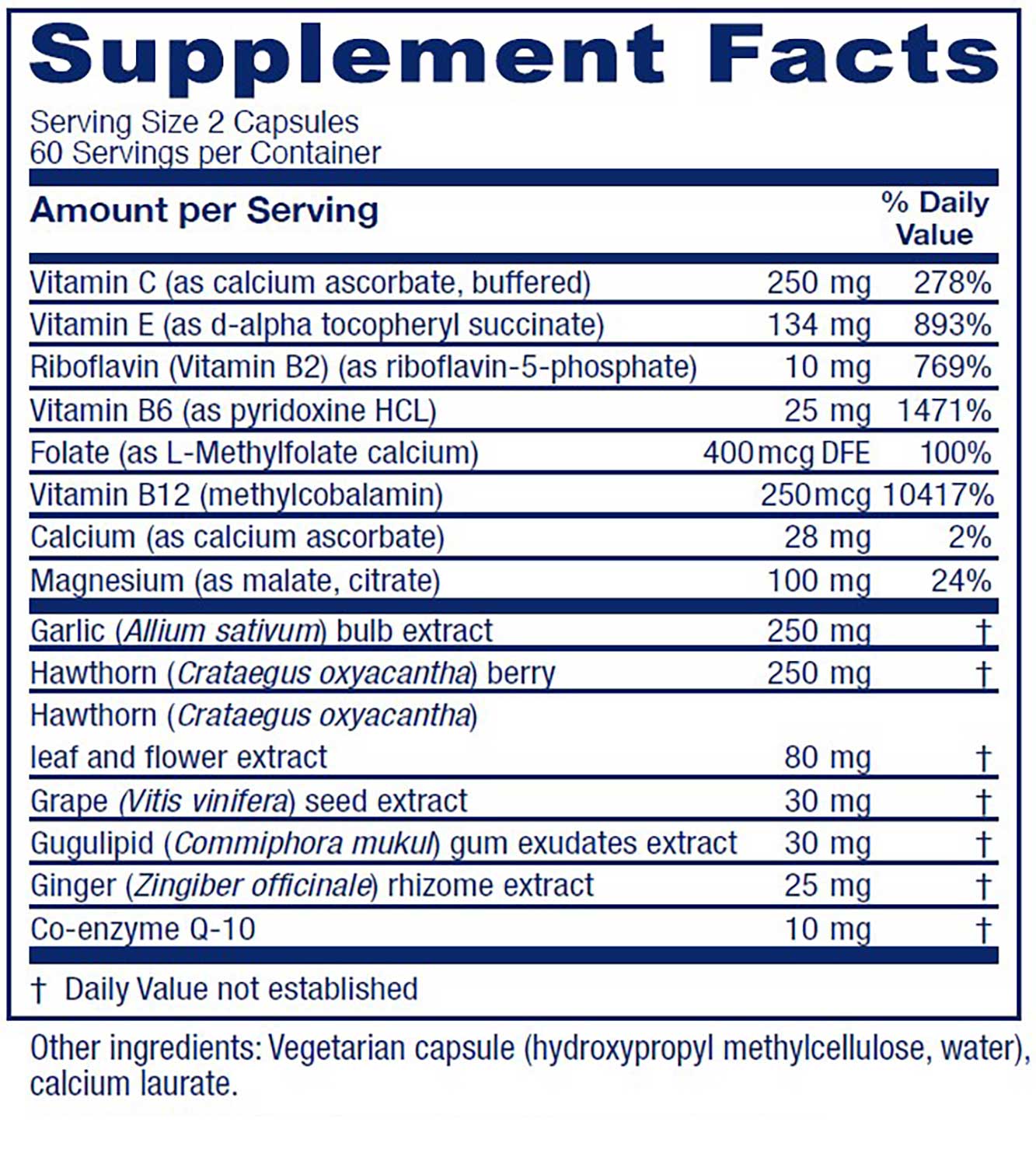 Vitanica CardioBlend Ingredients