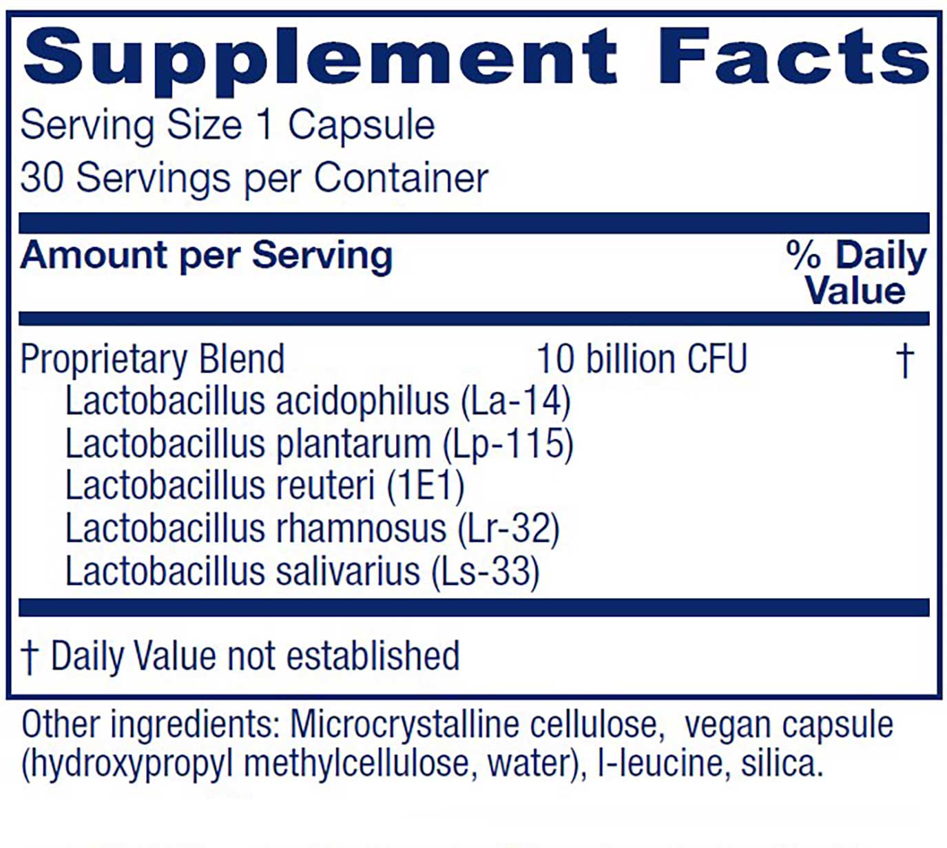 Vitanica Fem Ecology Ingredients