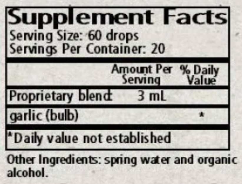 Wise Woman Herbals Allium Sativum Garlic Ingredients