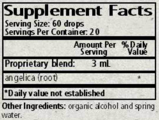 Wise Woman Herbals Angelica Archangelica Angelica Ingredients