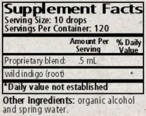 Wise Woman Herbals Baptisia Tinctoria Wild Indigo Ingredients