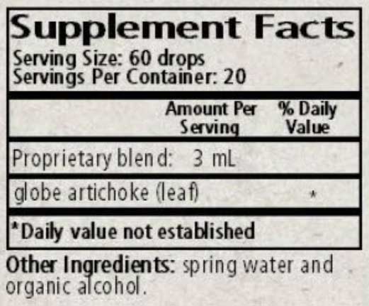 Wise Woman Herbals Cynara Scolymus Globe Artichoke Ingredients