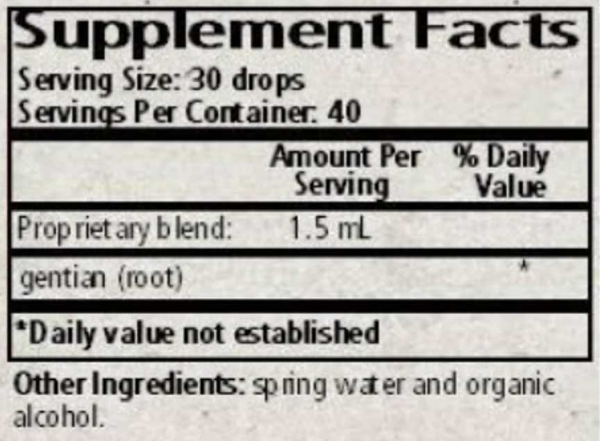 Wise Woman Herbals Gentiana Lutea Gentian Ingredients