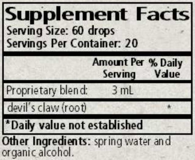 Wise Woman Herbals Harpagophytum Procumbens Devils Claw Ingredients