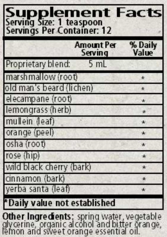 Wise Woman Herbals Herbal CE II Ingredients