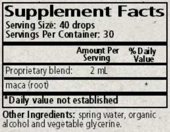 Wise Woman Herbals Lepidium Meyenii Maca Ingredients