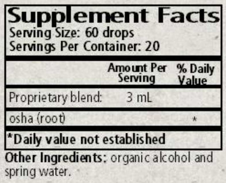 Wise Woman Herbals Ligusticum Porteri Osha Ingredients