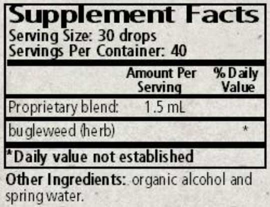 Wise Woman Herbals Lycopus Virginicus Bugleweed Ingredients