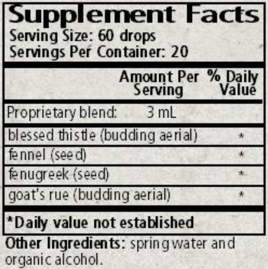 Wise Woman Herbals Mothers Lactaflow Ingredients