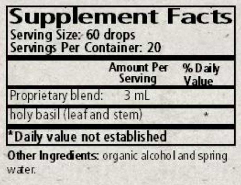 Wise Woman Herbals Ocimum Spp Holy Basil Ingredients