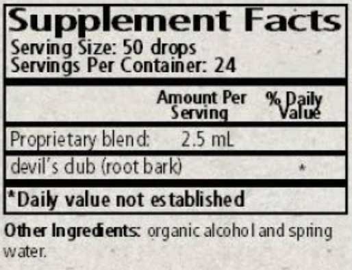 Wise Woman Herbals Oplopanax Horridus Devil's Club Ingredients