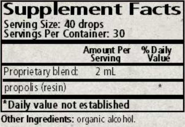 Wise Woman Herbals Propolis Ingredients