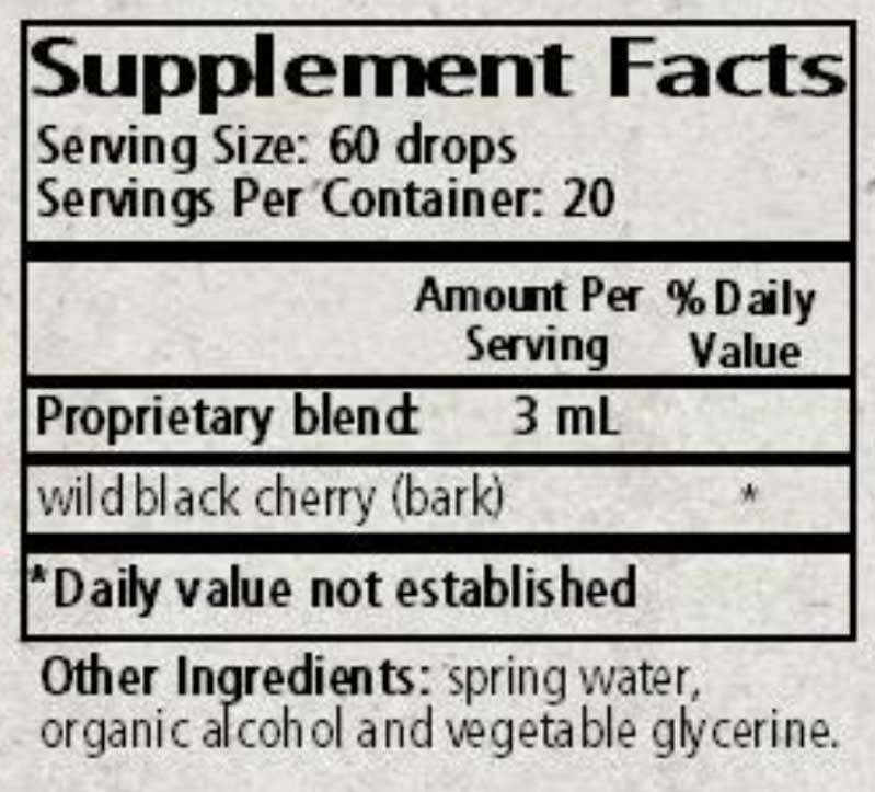 Wise Woman Herbals Prunus Spp Wild Black Cherry Bark Ingredients