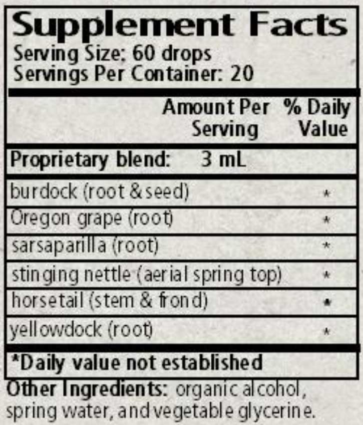 Wise Woman Herbals Skin Deep  Ingredients