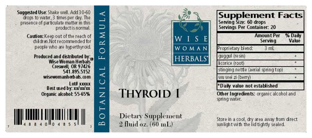 Wise Woman Herbals Thyroid I Label