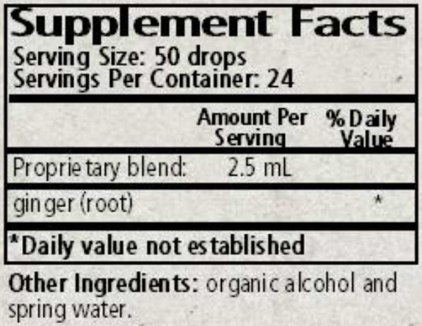 Wise Woman Herbals Zingiber Officinale Ginger Ingredients