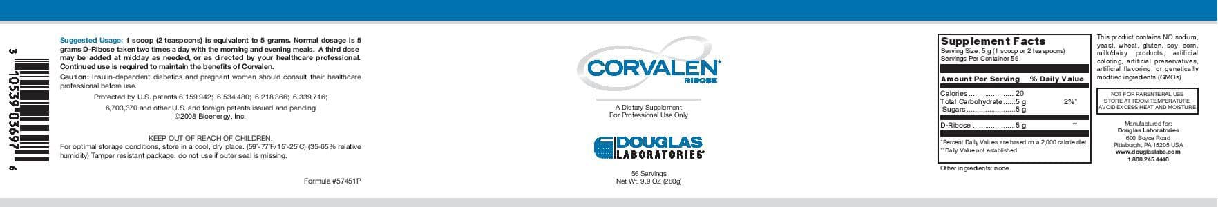 Douglas Laboratories Corvalen D-ribose