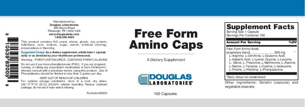 Douglas Laboratories Free Form Amino Acids Caps