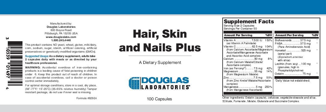 Douglas Laboratories Hair, Skin and Nails Plus