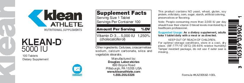 Douglas Laboratories Klean-D 5000 IU