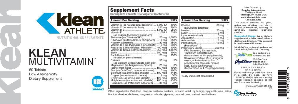 Douglas Laboratories Klean Multivitamin