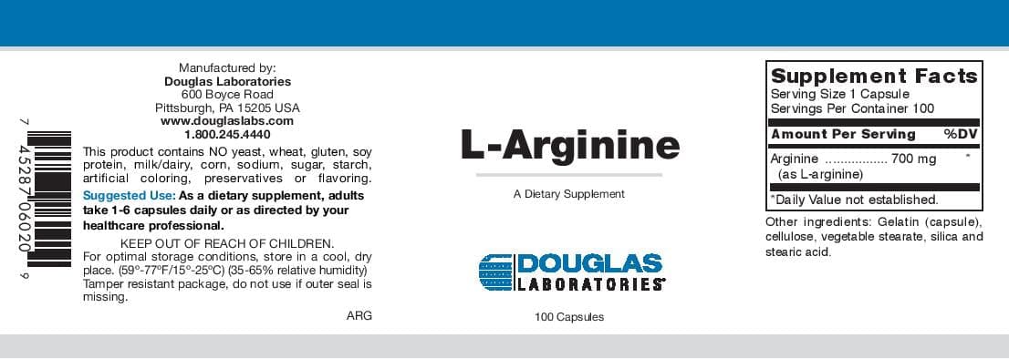 Douglas Laboratories L-Arginine 700 mg