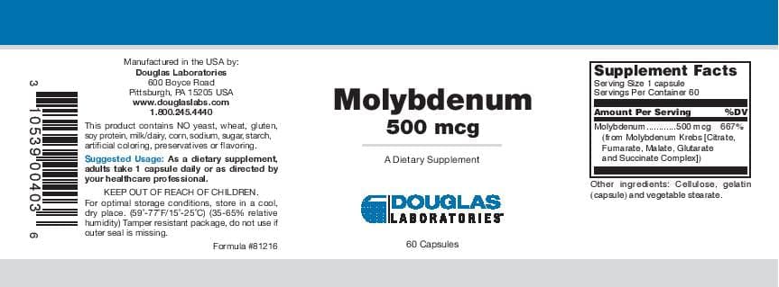 Douglas Laboratories Molybdenum