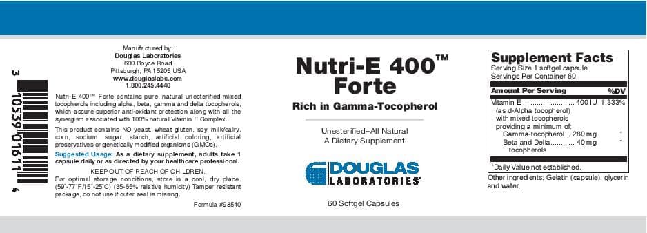 Douglas Laboratories Nutri-E 400 Forte