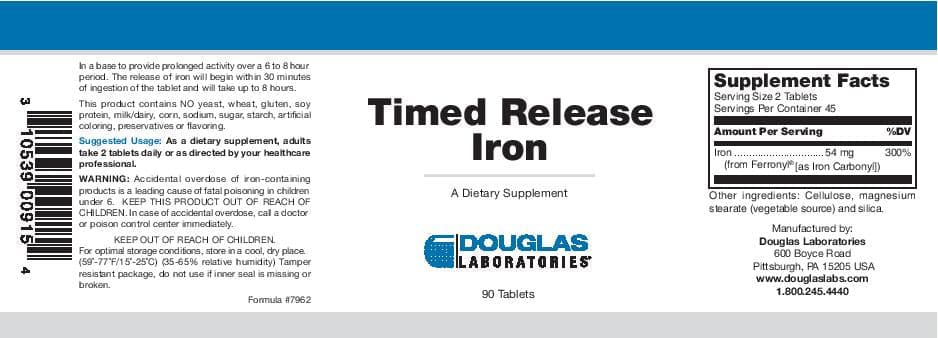 Douglas Laboratories Time Released Iron