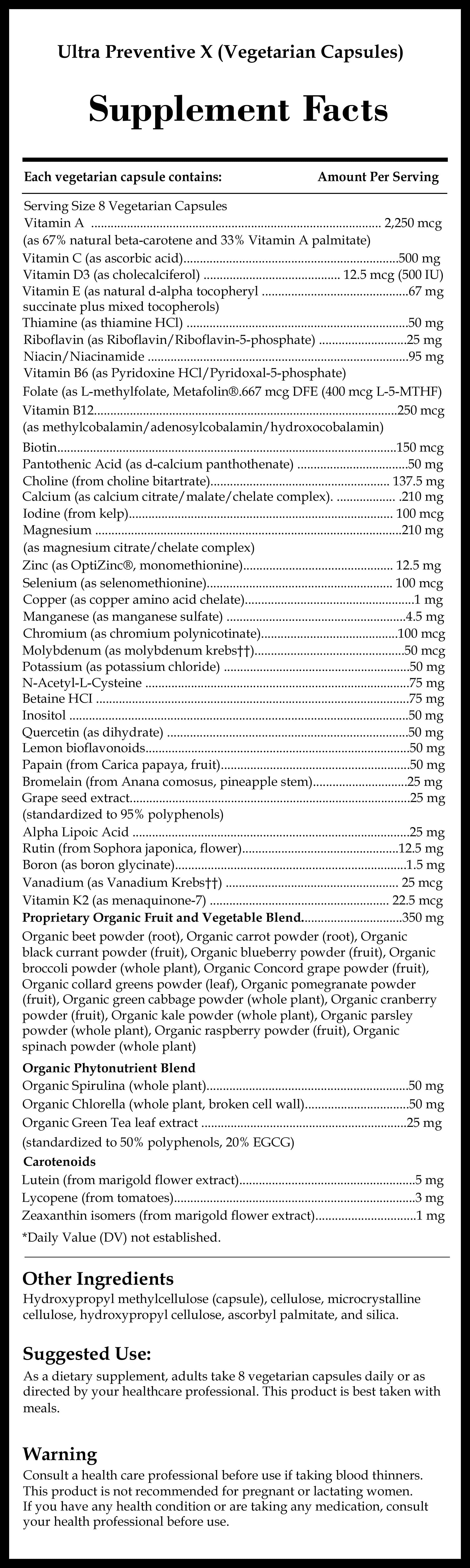 Douglas Laboratories Ultra Preventive X Vegetarian