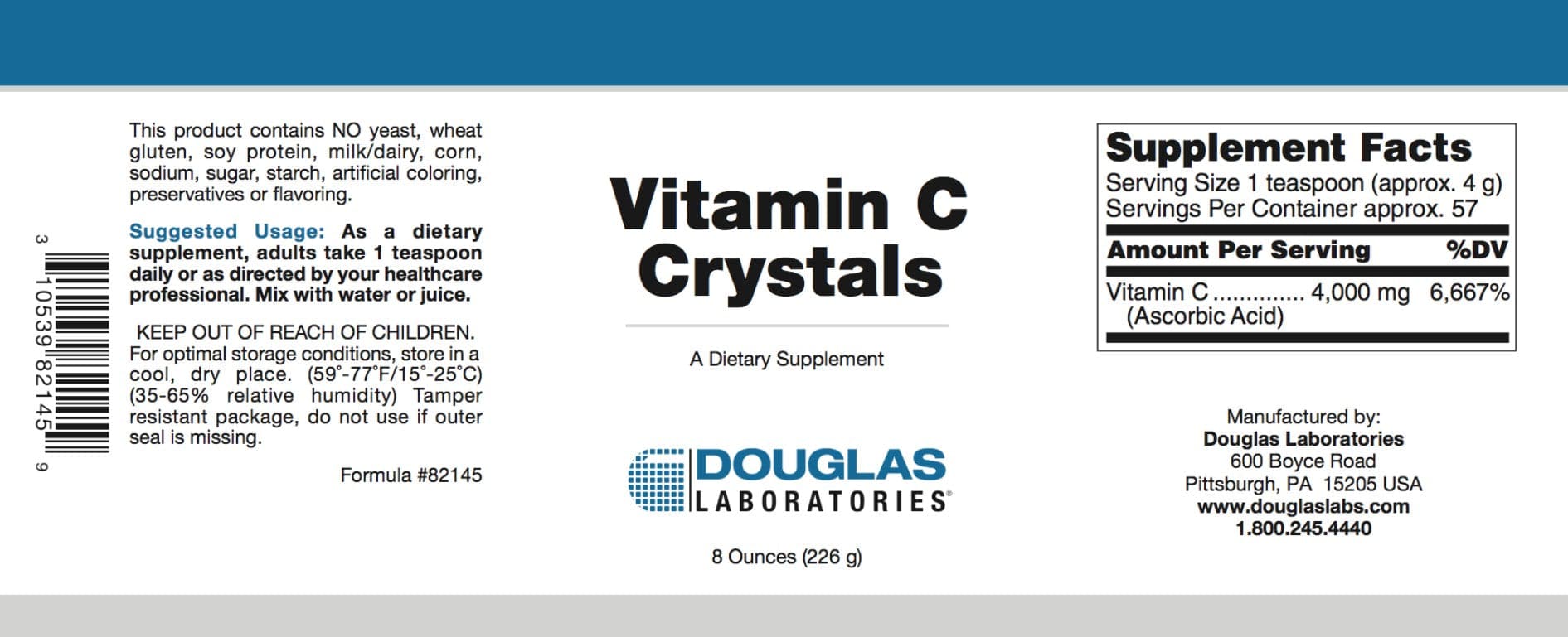 Douglas Laboratories Vitamin C Crystals