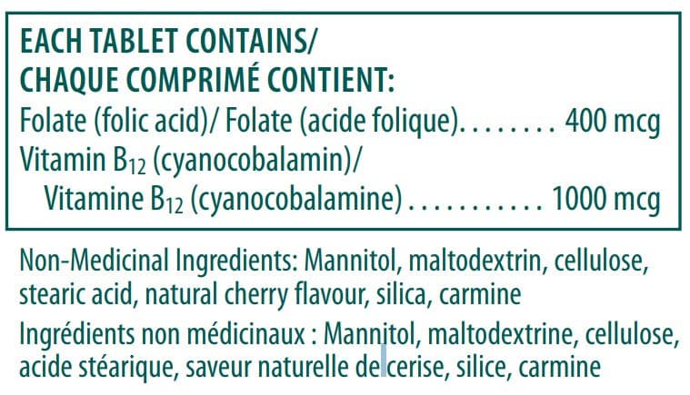 Genestra Brands Bio B12 + Folic Acid