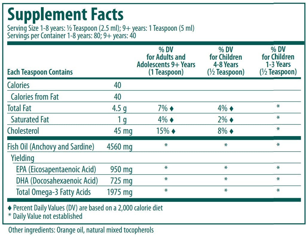 Genestra Brands Super EFA Liquid Ingredients