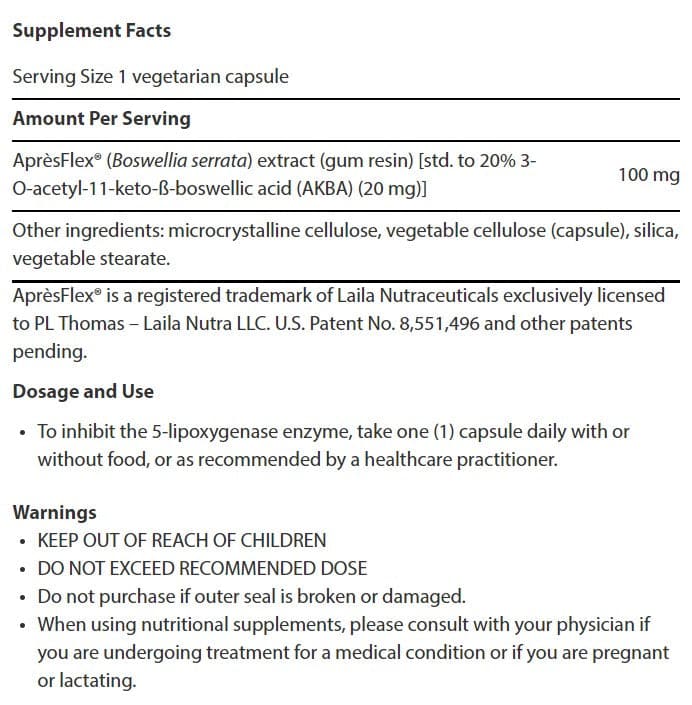 Life Extension 5-LOX Inhibitor with AprèsFlex Ingredients