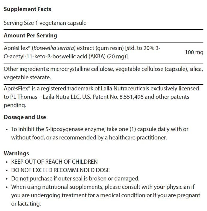 Life Extension 5-LOX Inhibitor with AprèsFlex Ingredients