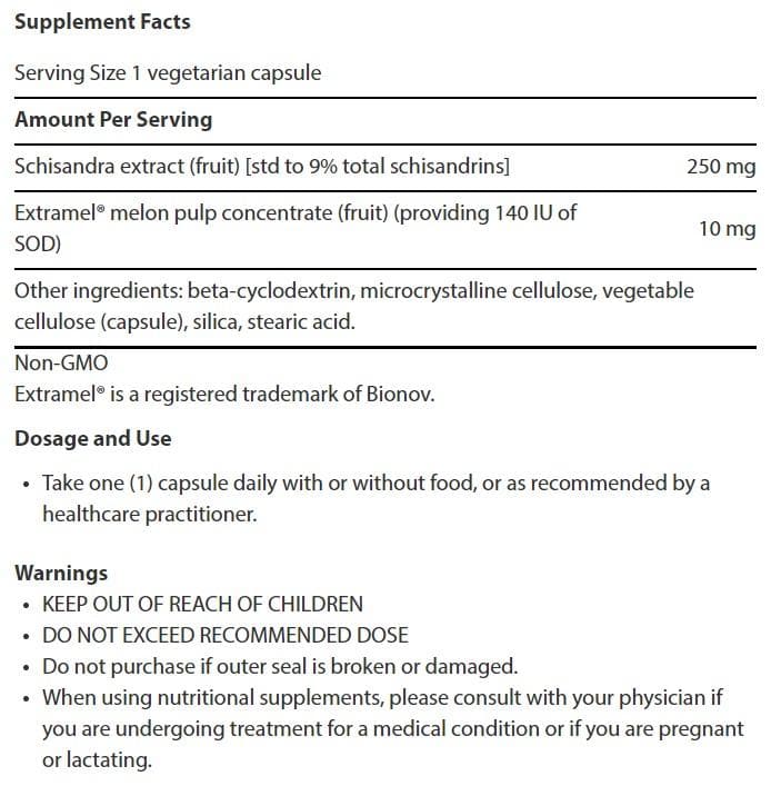 Life Extension Liver Efficiency Formula Ingredients