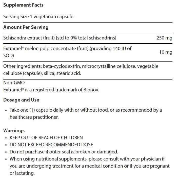 Life Extension Liver Efficiency Formula Ingredients