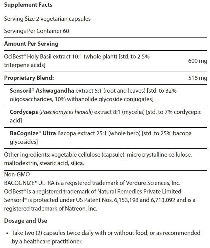 Life Extension Adrenal Energy Formula Ingredients