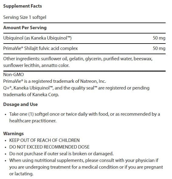 Life Extension Super Ubiquinol CoQ10 with Enhanced Mitochondrial Support Ingredients
