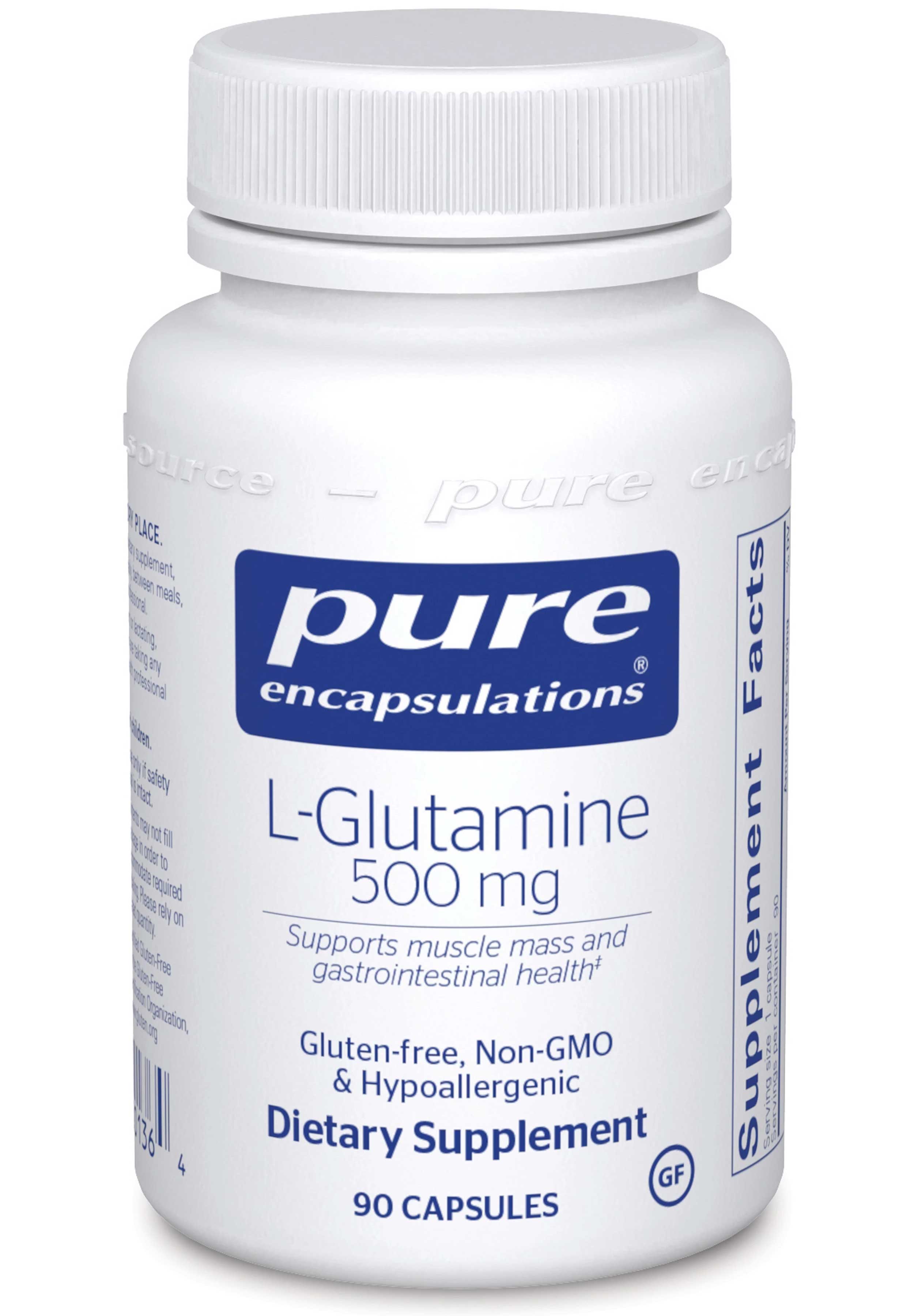 Pure Encapsulations L-Glutamine 500 mg