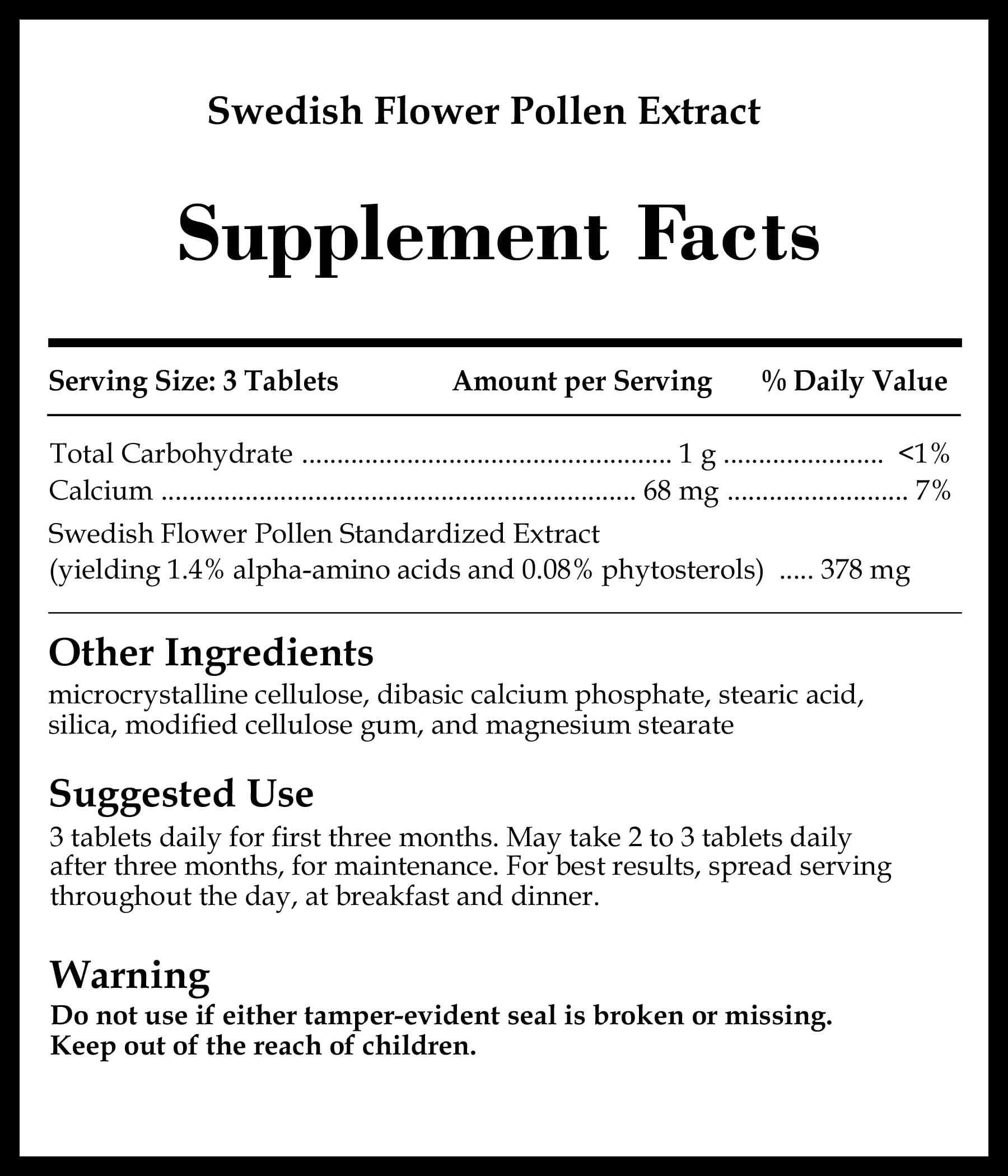 Source Naturals Swedish Flower Pollen Extract