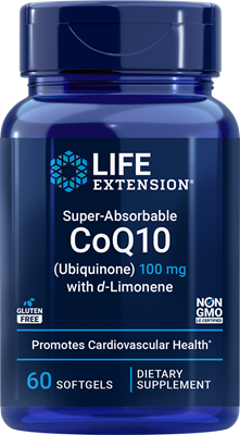 Life Extension Super-Absorbable CoQ10 (Ubiquinone) with d-Limonene 100mg