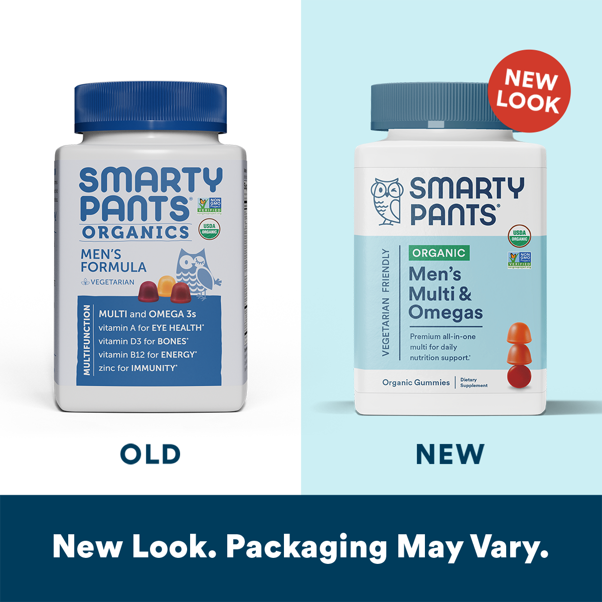 SmartyPants Organic Men's Multi & Omegas
